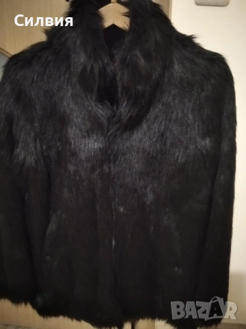 Палто от косъм със сваляща се яка Мохито, снимка 2 - Палта, манта - 52643397