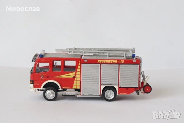 RIETZE H0 1/87 MERCEDES ATEGO ПОЖАРНА КАМИОН МОДЕЛ