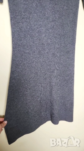 Трикотажна рокля Calvin Klein сива, снимка 3 - Рокли - 54137498