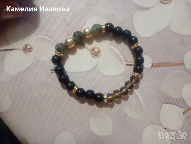 Промоция!!!2 броя -25 лв,Магнитна гривна,Гривни с зодии,с естествени камъни-аметист за стрес и болки, снимка 5 - Гривни - 50965171