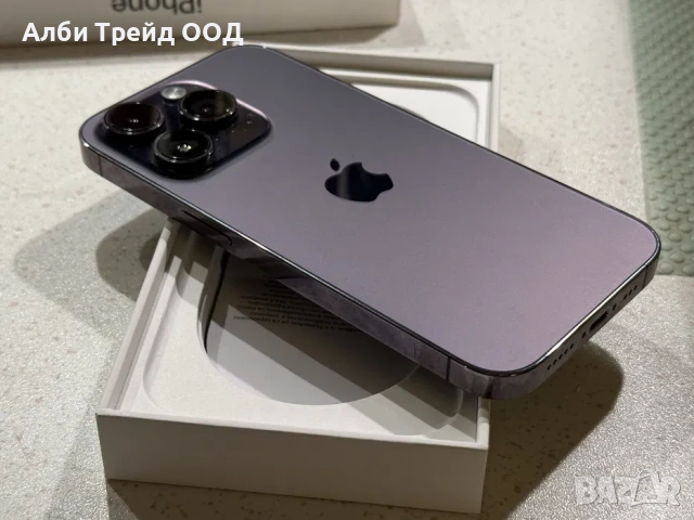iPhone 14 Pro 128GB Deep Purple – Отличен, 100% Батерия., снимка 7 - Apple iPhone - 53719088