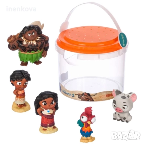🛁🌊 Комплект играчки за баня с 5 фигурки – Смелата Ваяна 2 (2024) и Мауи, снимка 3 - Кукли - 43179897