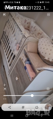 Детска кошара, ползвана само 3 месеца, много запазена , снимка 2 - Кошарки - 52492651