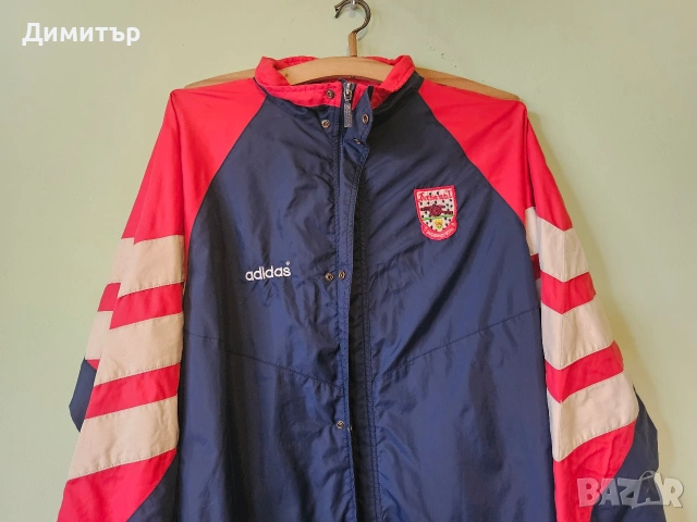 Arsenal F.C. Adidas яке Jacket футбол Soccer English league L/XL football retro jersey, снимка 2 - Якета - 53462990
