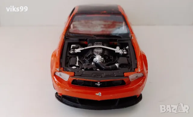 Ford Mustang Boss 302 ORANGE MAISTO - Мащаб 1:24, снимка 6 - Колекции - 48812643