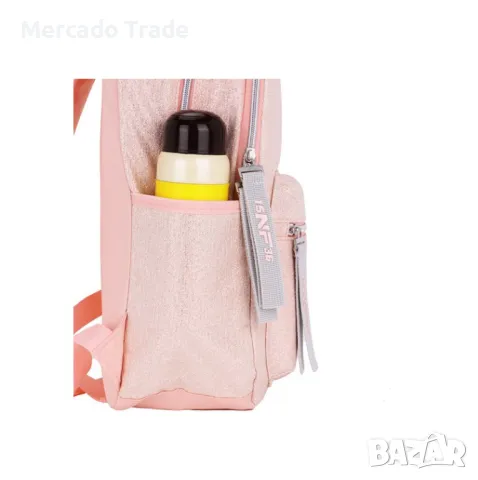 Ученическа раница Mercado Trade, За деца, Светло розово, снимка 4 - Раници - 47074148