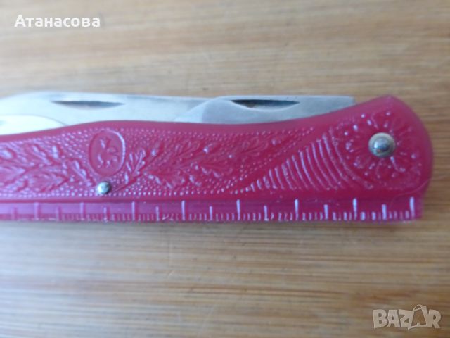 Руско джобно ножче 4 инструмента червено, снимка 10 - Антикварни и старинни предмети - 45613625