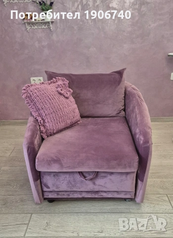 Разтегателен фотьойл , снимка 2 - Дивани и мека мебел - 53922727