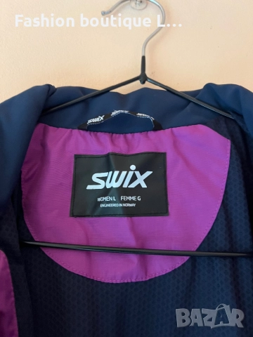 SWIX Дамско яке вятъроустойчиво и водоустойчиво L размер с джобове, снимка 2 - Якета - 52166570