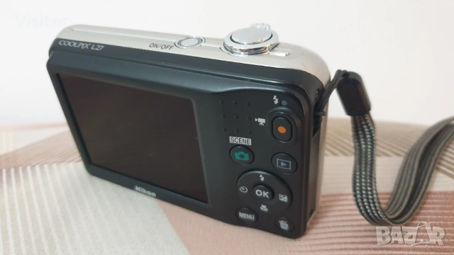 фотоапарат Nikon CoolPix L27  - 16MPx, снимка 5 - Фотоапарати - 54254749