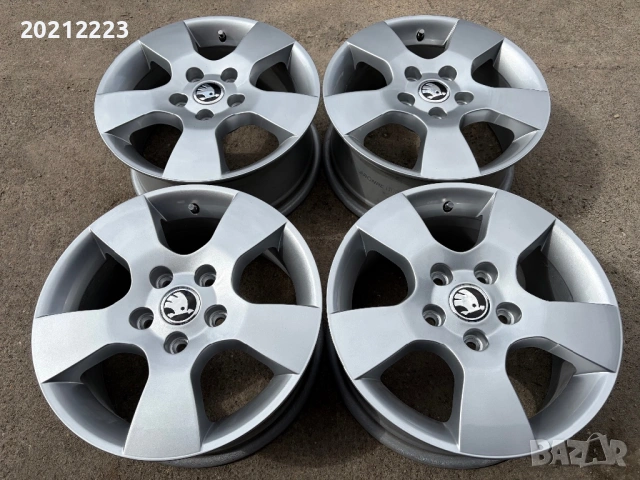 4 броя алуминиеви джанти за Skoda Octavia 15, снимка 2 - Гуми и джанти - 53886749