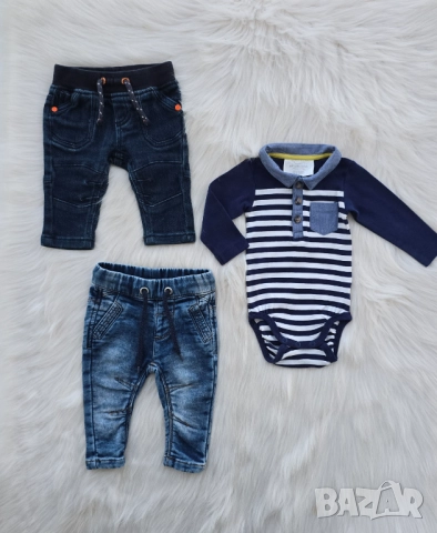 Бебешки дънки и боди риза 0-3 месеца, снимка 10 - Комплекти за бебе - 51821391