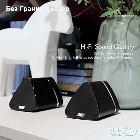 Нови Два Безжични Говорителя Стерео Комплект Bluetooth за Таблет/PC, снимка 4 - Други - 51463397