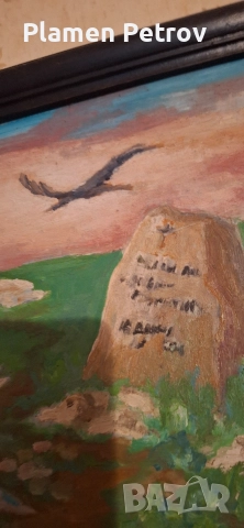 картина акварел 1855 година и др маслени бои върху лен , снимка 18 - Картини - 45914249