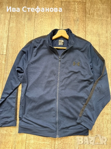 Under Armour ново тъмно синьо мъжко спортно горнище горница 100% оригинален, снимка 2 - Спортни дрехи, екипи - 52484302