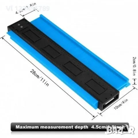 КОМПЛЕКТ Шаблон на майстора - 25см + шаблон за измерване, снимка 8 - Други инструменти - 48831904