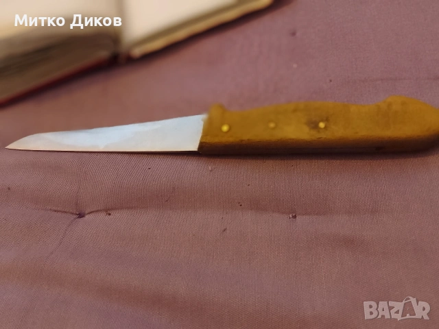 Нож Велико Търново кухненски от соца стомана на Солинген 298х157 мм острие, снимка 3 - Прибори за хранене, готвене и сервиране - 54268503