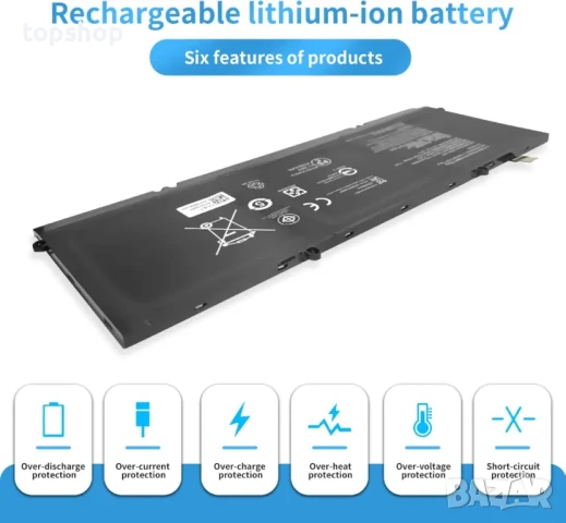 Батерия за лаптоп RC30-0357, съвместима с Razer Book 13 RZ09-0357 2020 2021 серия (11,55 V 55 Wh), снимка 4 - Батерии за лаптопи - 50552317