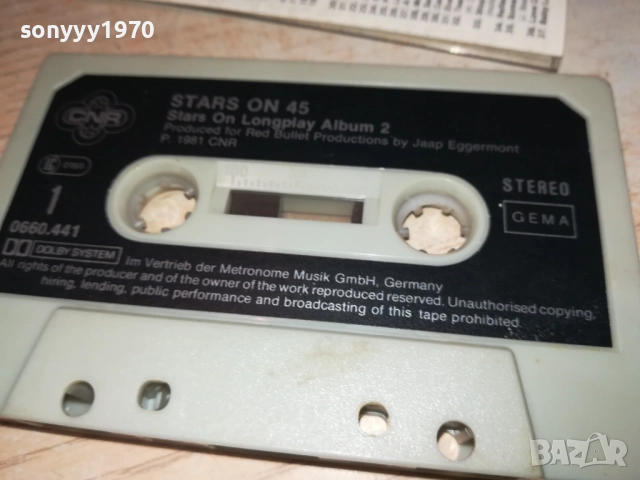 STARS ON 45-ORIGINAL TAPE 2208251759, снимка 2 - Аудио касети - 51456473
