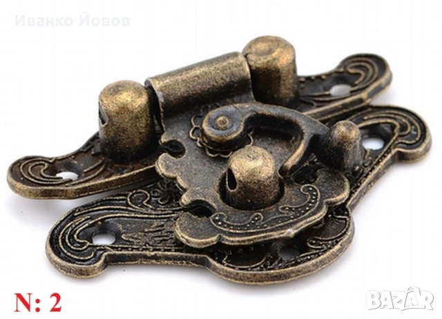 Закопчалки за дървена кутия, табли, шах, за затваряне на малък шкаф, катарама за заключване, 3 вида, снимка 4 - Декорация за дома - 53339011