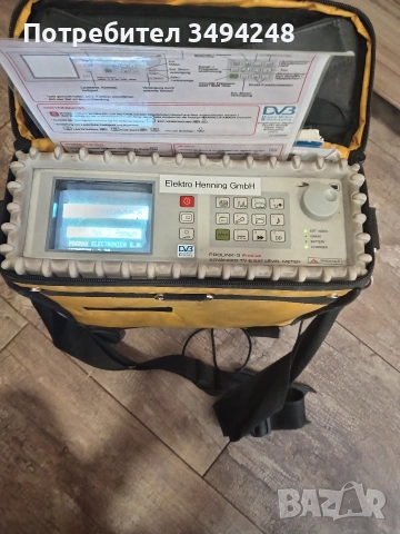 Професионален измервателен уред за телевизионни и сателитни сигнали Promax ProLink-3 Premium. 