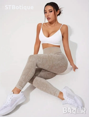 🖤 Дамски Високи Йога Панталони с Антиплъзгащо Покритие – STBoutique 🖤, снимка 8 - Клинове - 52009423