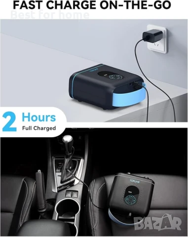  TOPUMP Електрическа ,акумулаторна, двустепенна помпа за SUP със 7 дюзи , снимка 5 - Друга електроника - 50583819