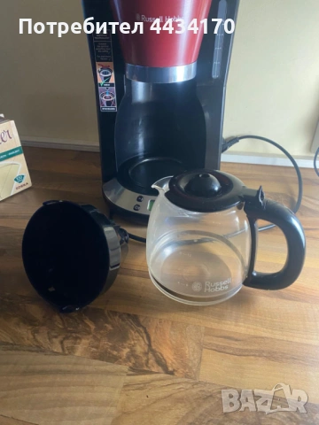 Спешно! Филтърна кафемашина Russell Hobbs + Подарък филтри, снимка 4 - Кафемашини - 53340261