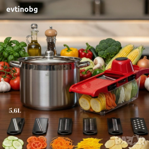 Професионална тенджера за готвене MERCURY HAUS COSMO PREMIUM + Подарък Мултифункционално кухненско р