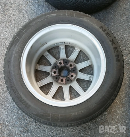 4 бр. джанти 16", 5x112 66 mm с зимни гуми 202/60/16, снимка 9 - Гуми и джанти - 53842726