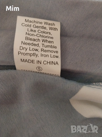 3XL Синя,дълга рокля солей на бели точки, снимка 9 - Рокли - 53741809