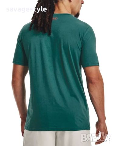 Мъжка тениска UNDER ARMOUR x Project Rock Brahma Bull Tee Green/Orange, снимка 3 - Тениски - 45762612