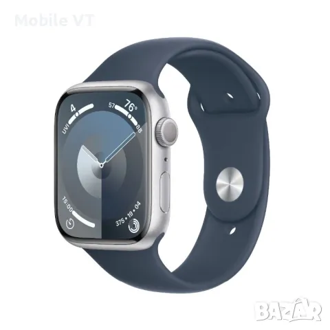 НОВ! Apple Watch Series 9 45mm Silver Storm Blue ГАРАНЦИЯ!, снимка 1 - Apple iPhone - 48910698