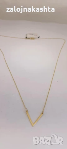 Ново Златно колие-1,47гр/14кр, снимка 6 - Колиета, медальони, синджири - 51329677