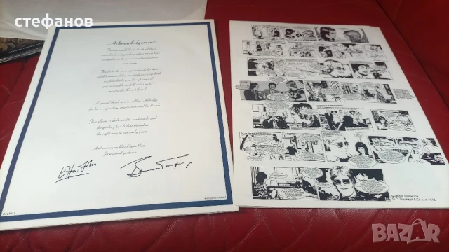 Дългосвиреща грамофонна плоча на ELTON JOHN – CAPTAIN FANTASTIC – Холандия, снимка 13 - Грамофонни плочи - 50594968