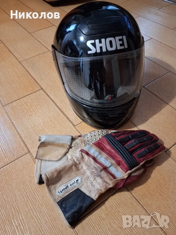 КАСКА SHOEI TXR + КОЖЕНИ МОТО РЪКАВИЦИ