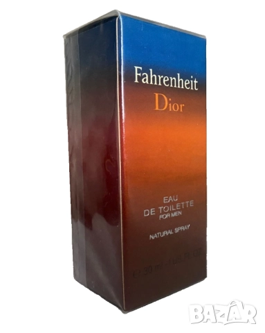 Fahrenheit Dior 30 ml Eau de Toilette spray Vintage new in sealed box !, снимка 2 - Мъжки парфюми - 52039414