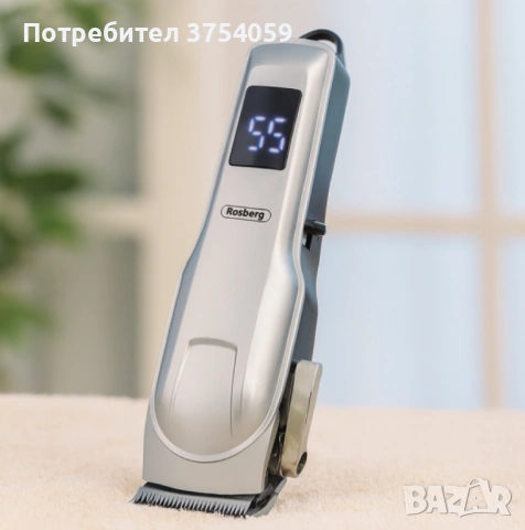 Безжична машинка за подстригване Rosberg R51810Q, 5W, DC 3.7V 1200mAh, USB зареждане, снимка 2 - Машинки за подстригване - 53154066