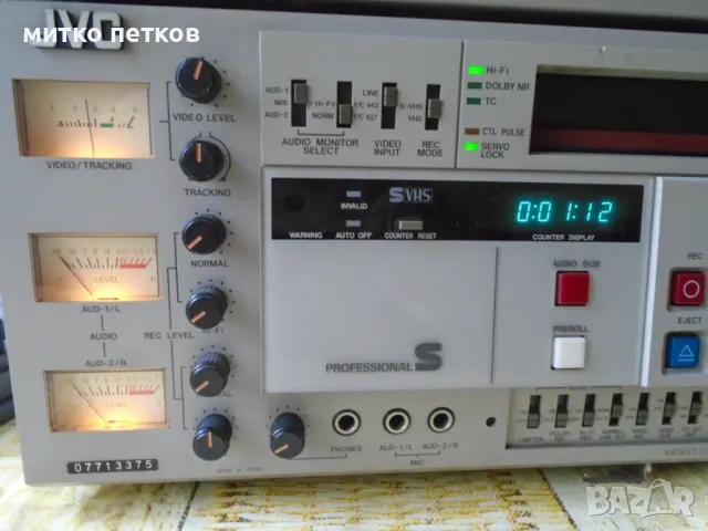 S-VHS JVC br-s611e+пулт, снимка 3 - Ресийвъри, усилватели, смесителни пултове - 47025554