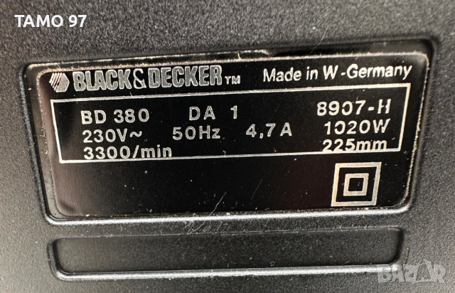 Black Decker BD 380 - Eлектрически трион ''Алигатор'', снимка 3 - Други инструменти - 44996724