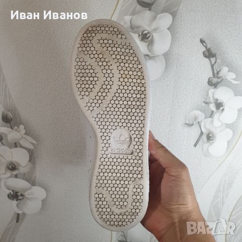 маратонки adidas Stan Smith 'White Black' номер 41,5-42, снимка 10 - Маратонки - 45734522