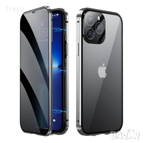 Магнитен кейс iPhone 11 - 15, Pro и Pro Max, private, снимка 10 - Калъфи, кейсове - 45740954