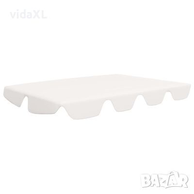 vidaXL Резервен сенник за градинска люлка, бял, 188/168x145/110 см（SKU:312096