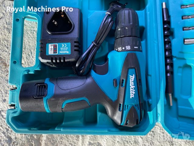 Акумулаторен Винтоверт Makita 12V 2Ah + 2 батерии и накрайници Макита     , снимка 2 - Винтоверти - 46296511