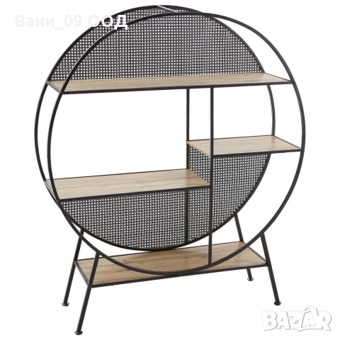 Голяма кръгла етажерка в индустриален стил , снимка 4 - Етажерки - 53229809