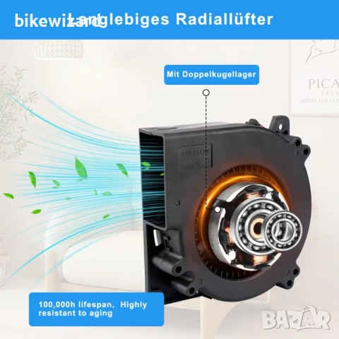 230V вентилатор с регулатор на скоростта 120 x 32 мм НОВО, снимка 4 - Друга електроника - 54152679