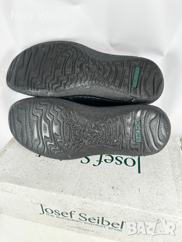 Мъжки обувки Josef Seibel, Естествена кожa, Размер 50, Широки, Черни, Нови, снимка 6 - Спортно елегантни обувки - 44961214