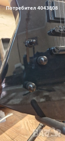 Електическа китара ESP James Hetfield/wolf and man ЗА ЛЯВА РЪКА, снимка 4 - Китари - 54119279