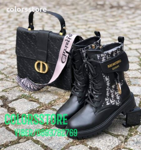 Равни ботуши Dolce&Gabbana ЕСТЕСТВЕНА кожа - 7705, снимка 1 - Дамски ботуши - 38045141
