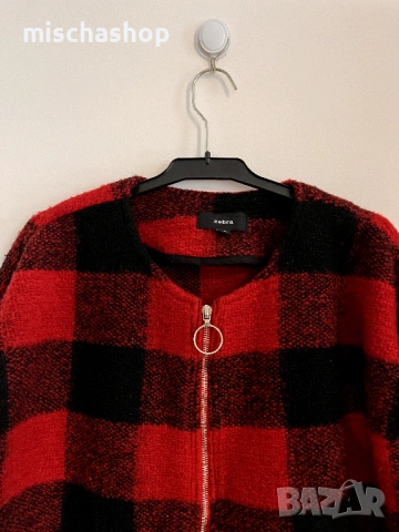 Карирано палто Zebra - XS/S р-р